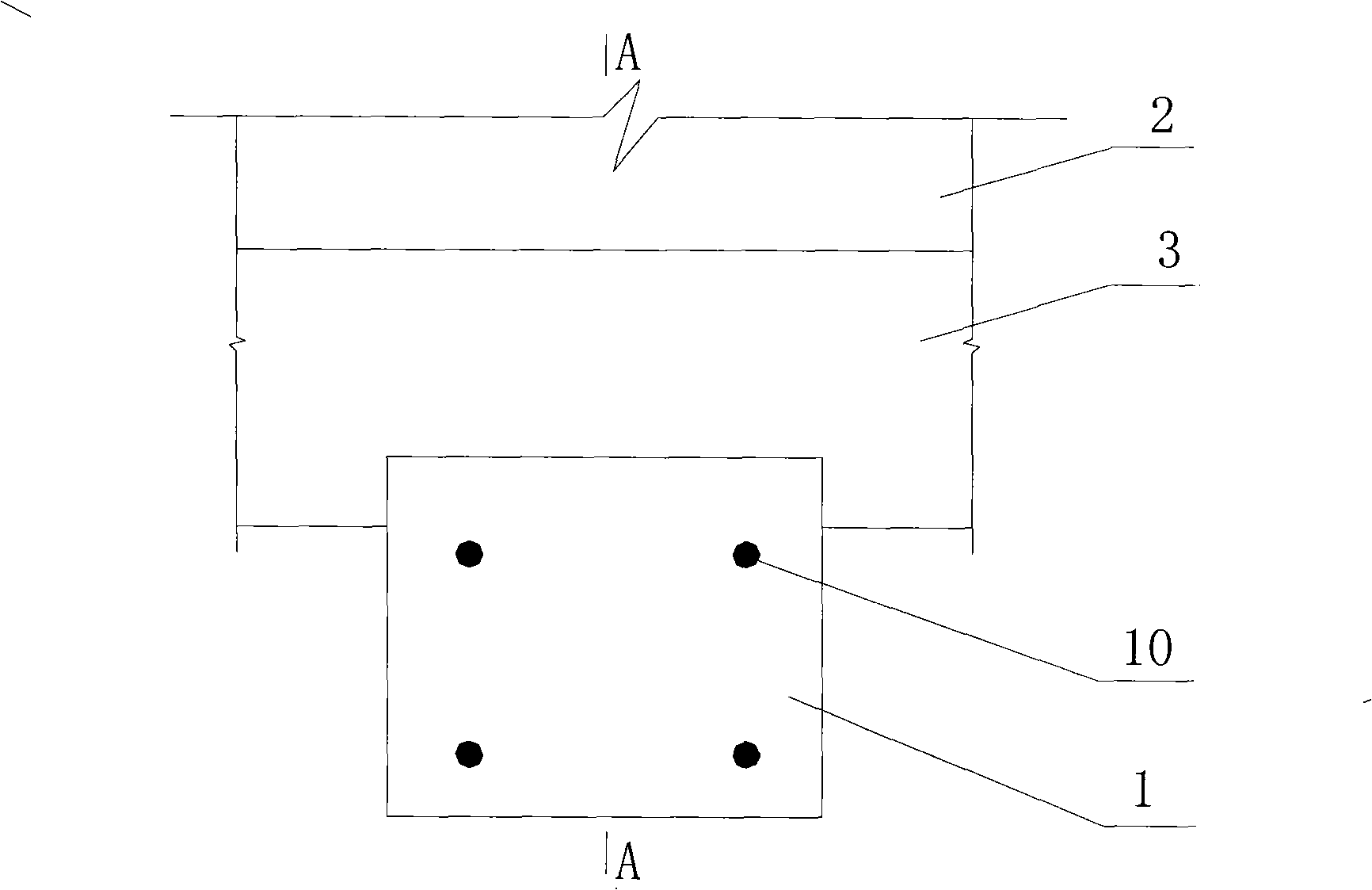 Leveling method in coke oven base roof plate small bracket construction