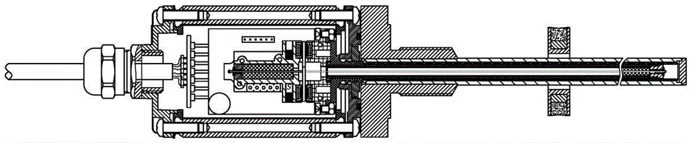 A tensioning installation method of a magnetostrictive displacement sensor and its waveguide wire