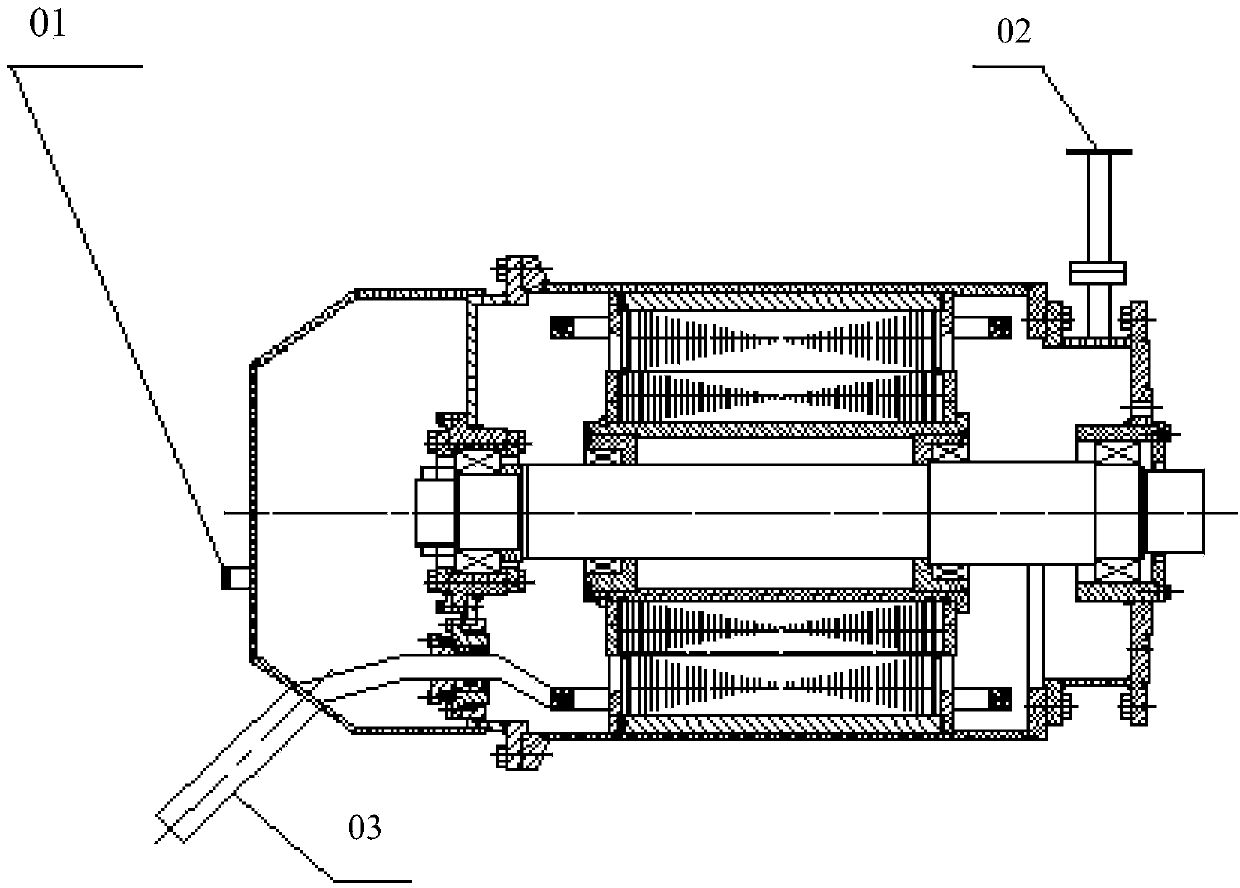 Device and method for drying marine underwater motor