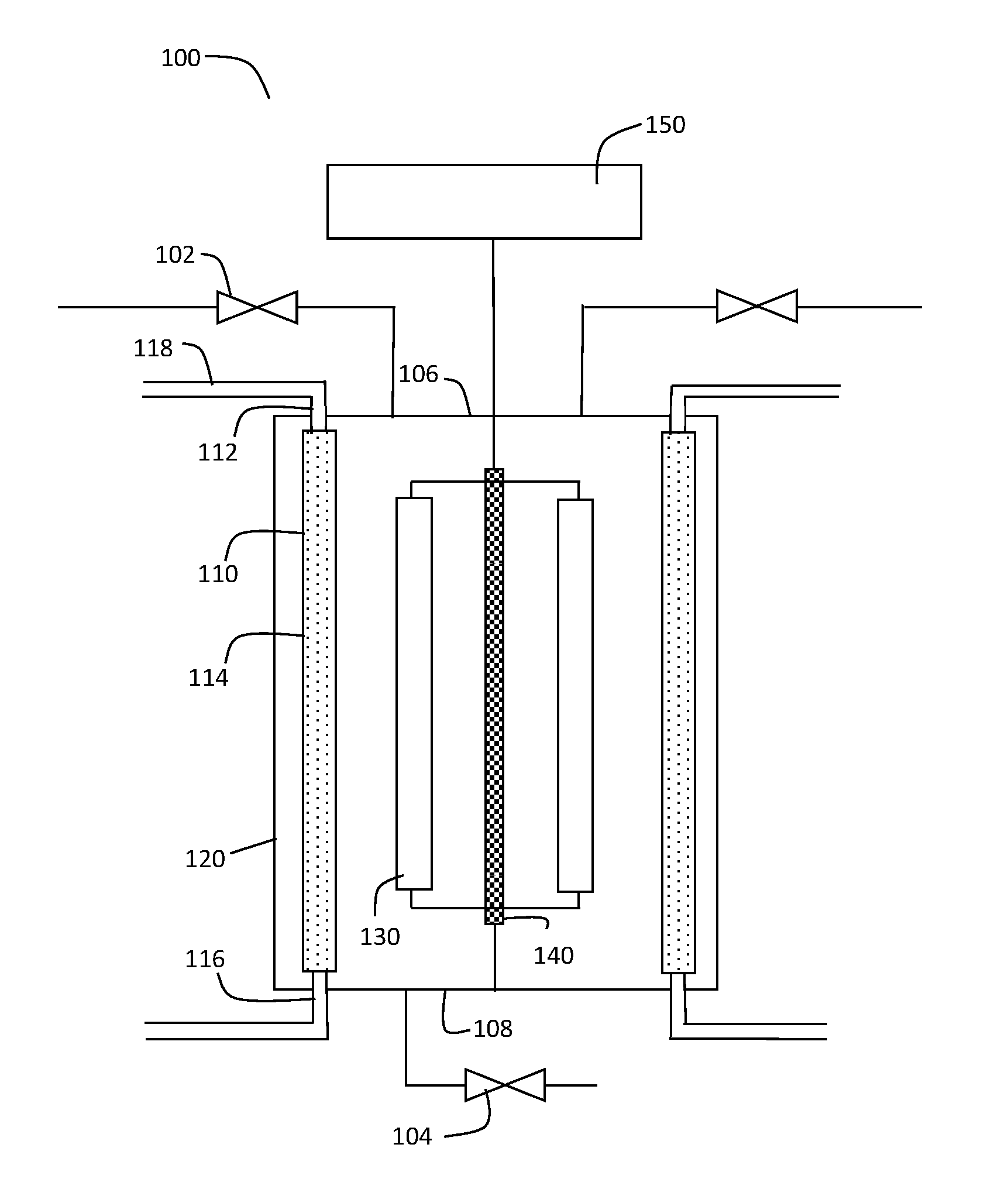 Baffle assembly for a reactor