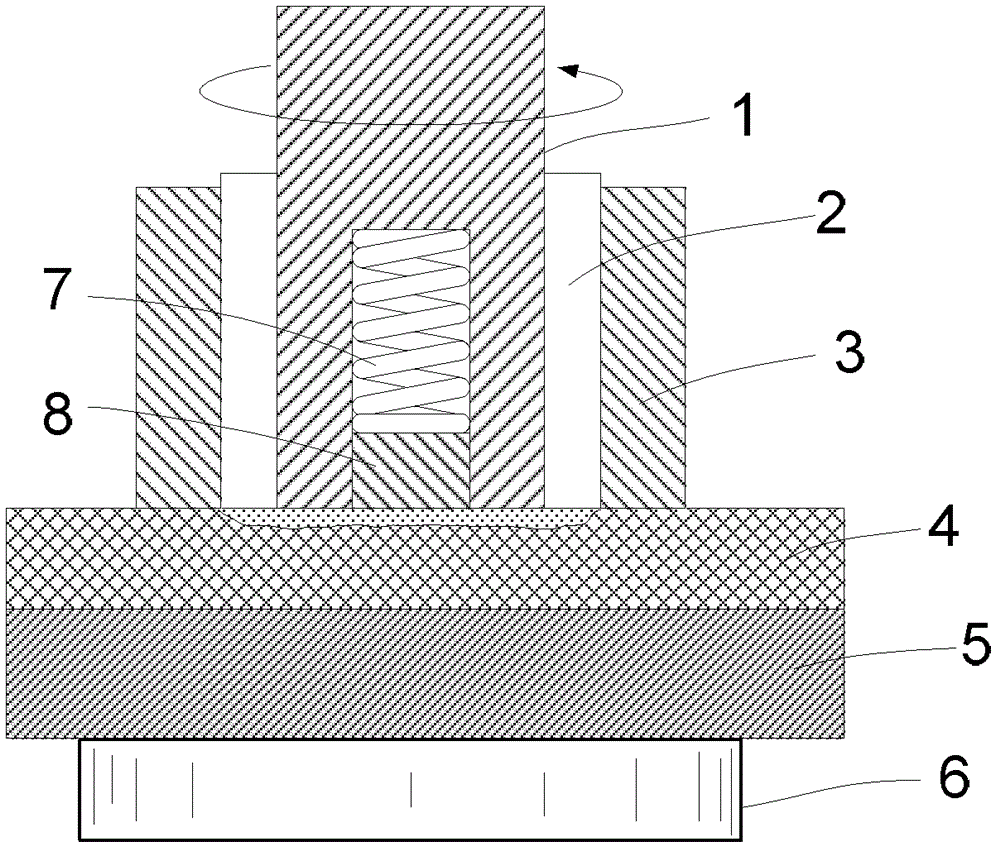 Three-ring solid phase spot welding method