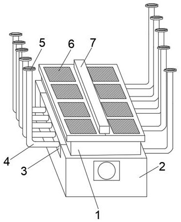 Intelligent cooling and heat dissipation device for data machine room