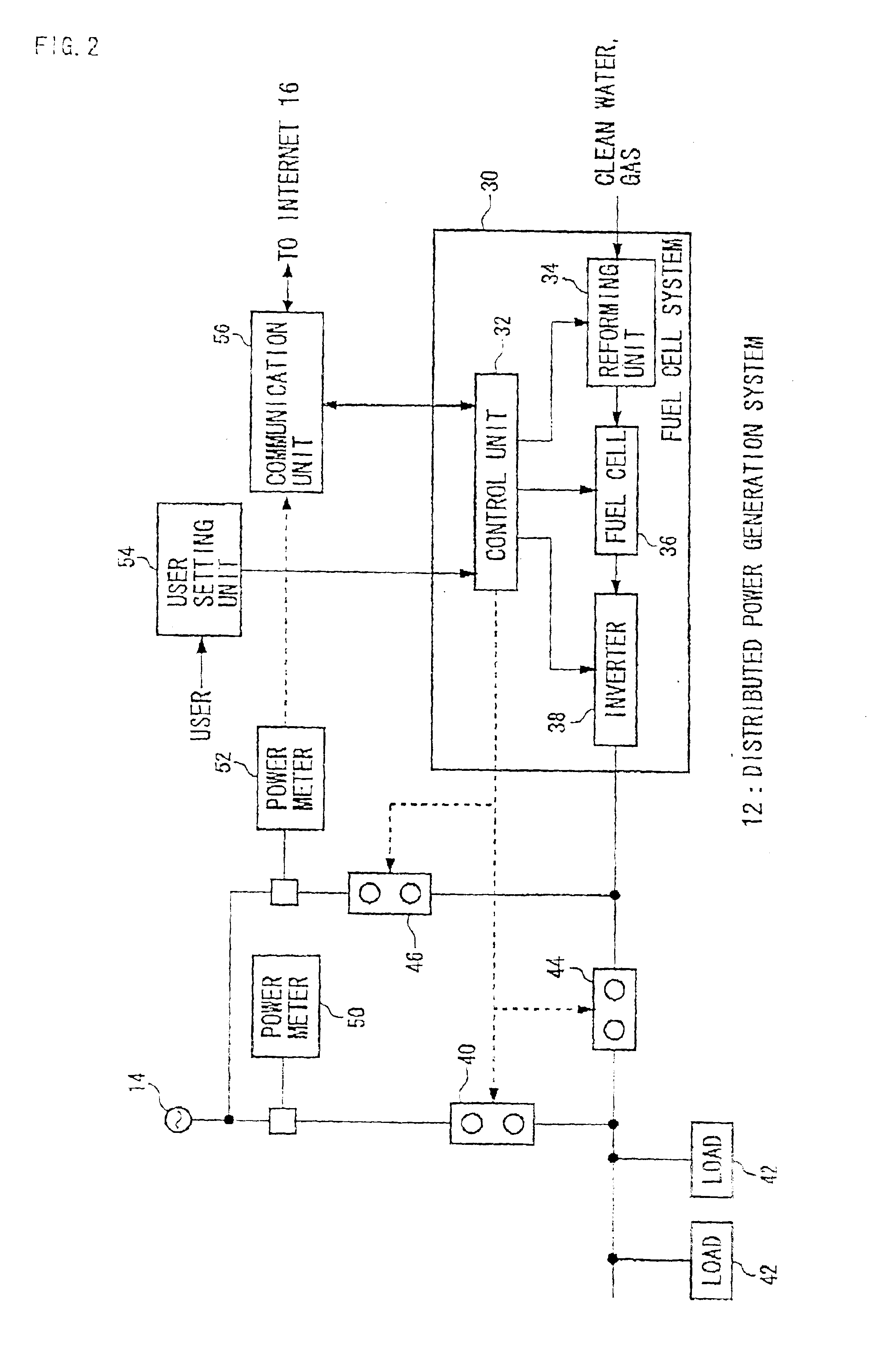 Distributed power generation system, and maintenance system and maintenance method utilizing the same
