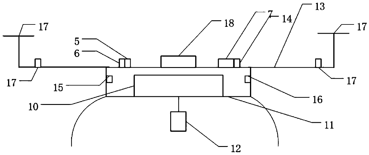 Flight platform positioning device and positioning method suitable for inferior working of chimney