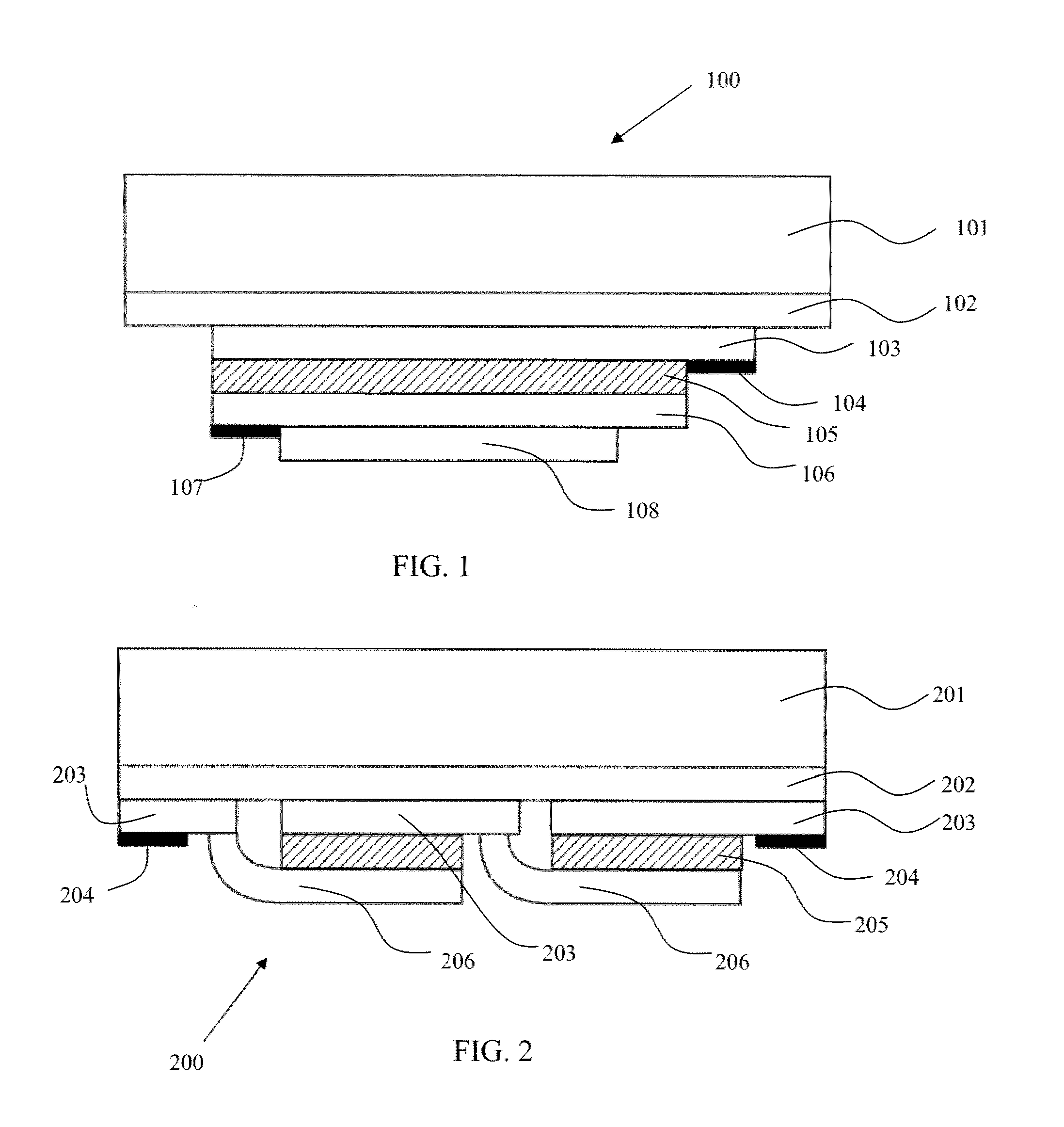 Large area light emitting electrical package with current spreading bus
