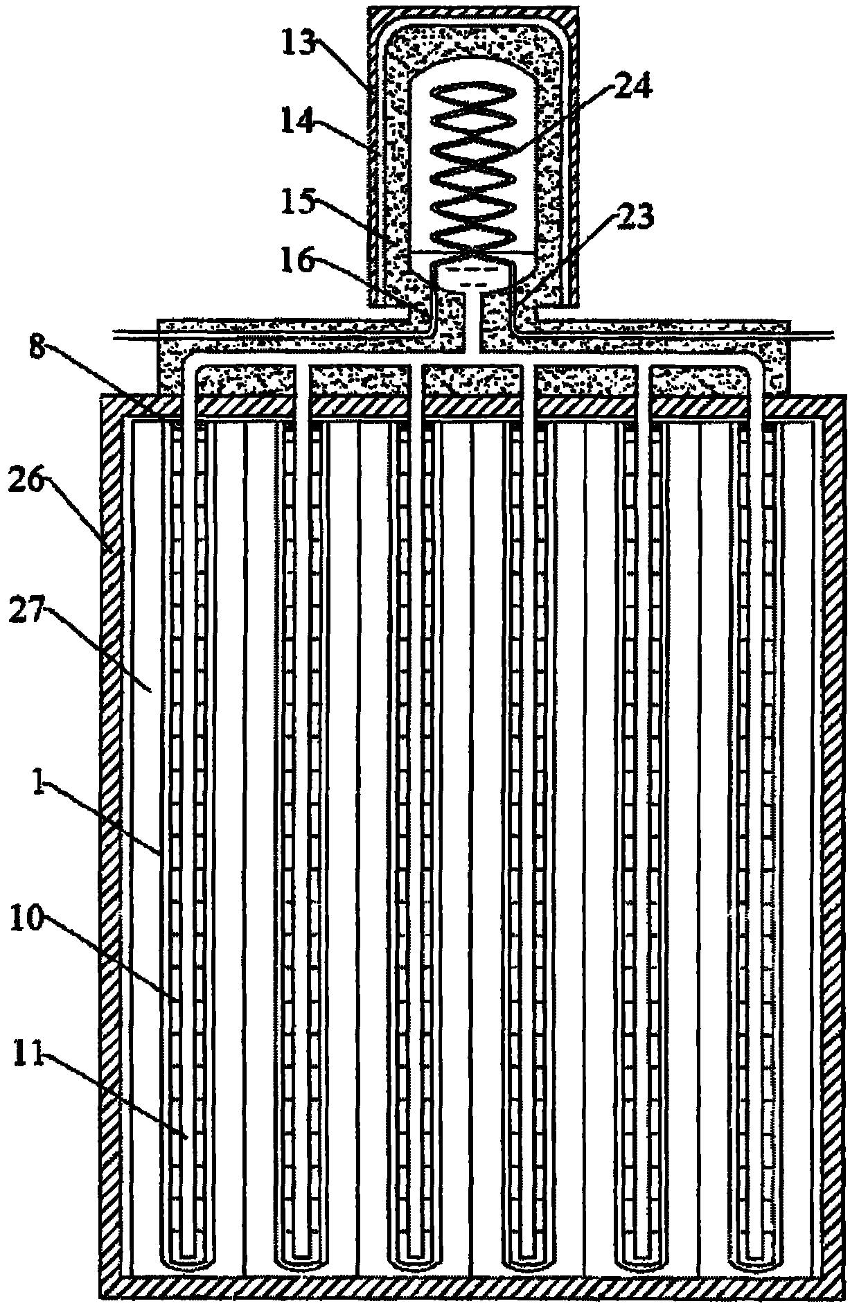 Open heat-pipe vacuum-tube solar high-temperature pressure-bearing water heater