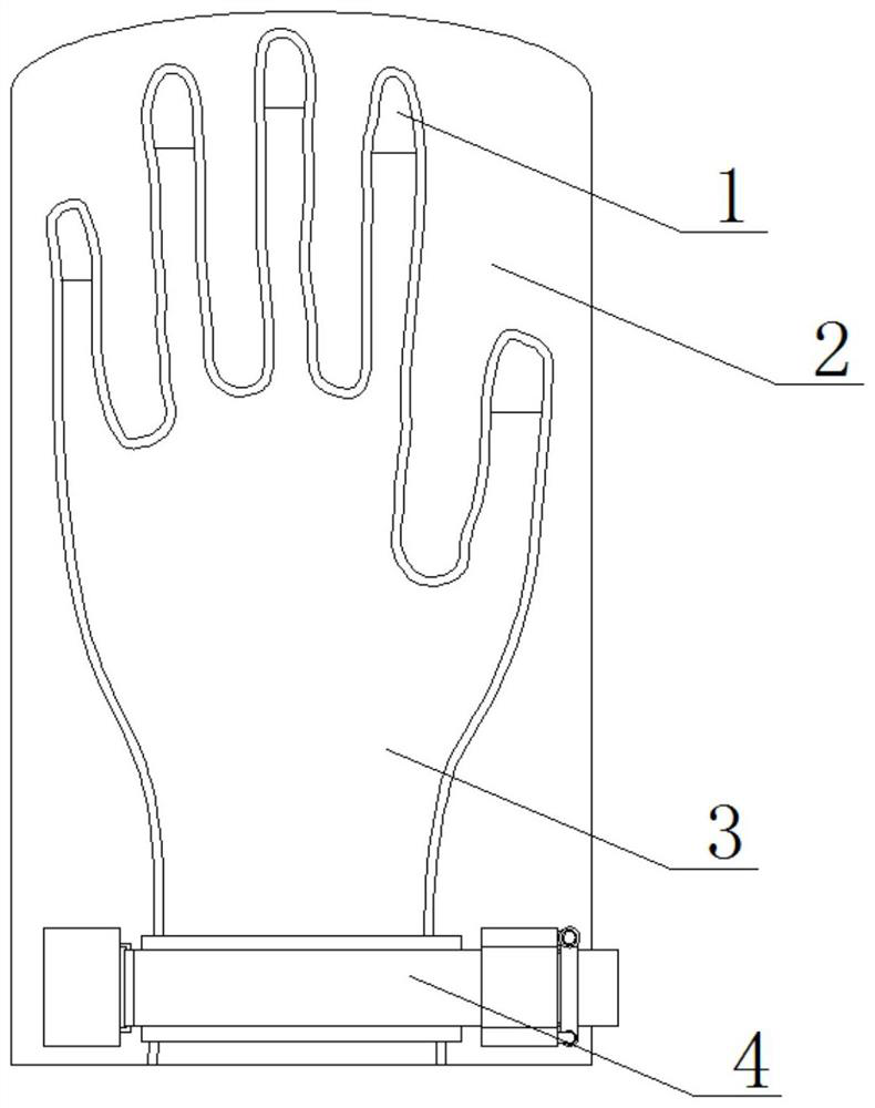 Finger exercising device for rehabilitation nursing of neurology department