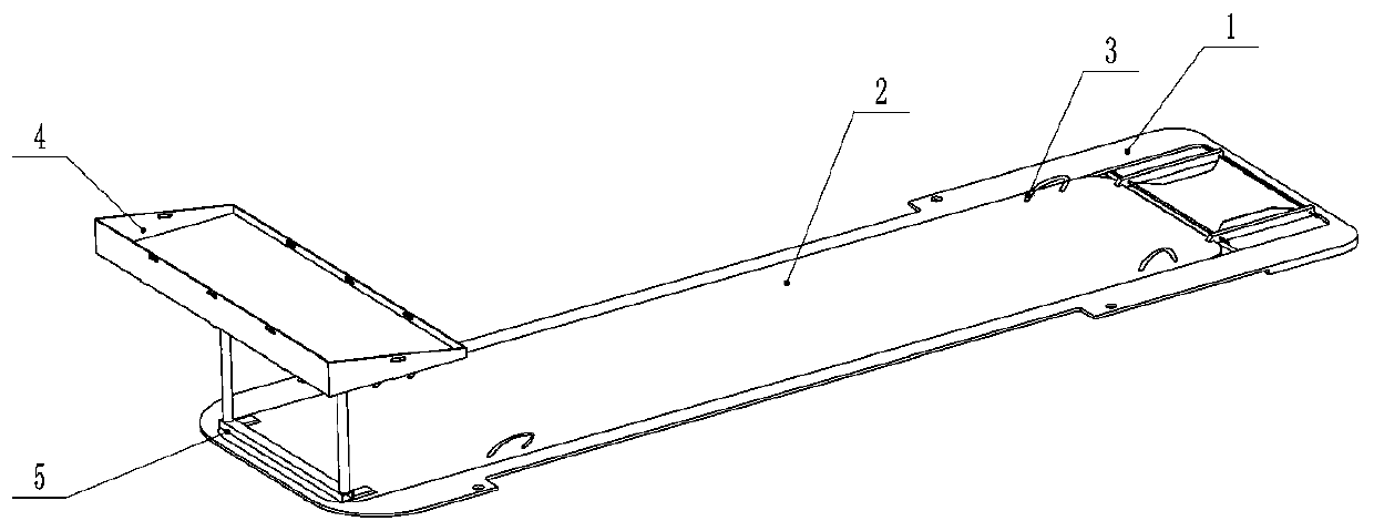 Integrated bed plate device of severe patient transfer bed