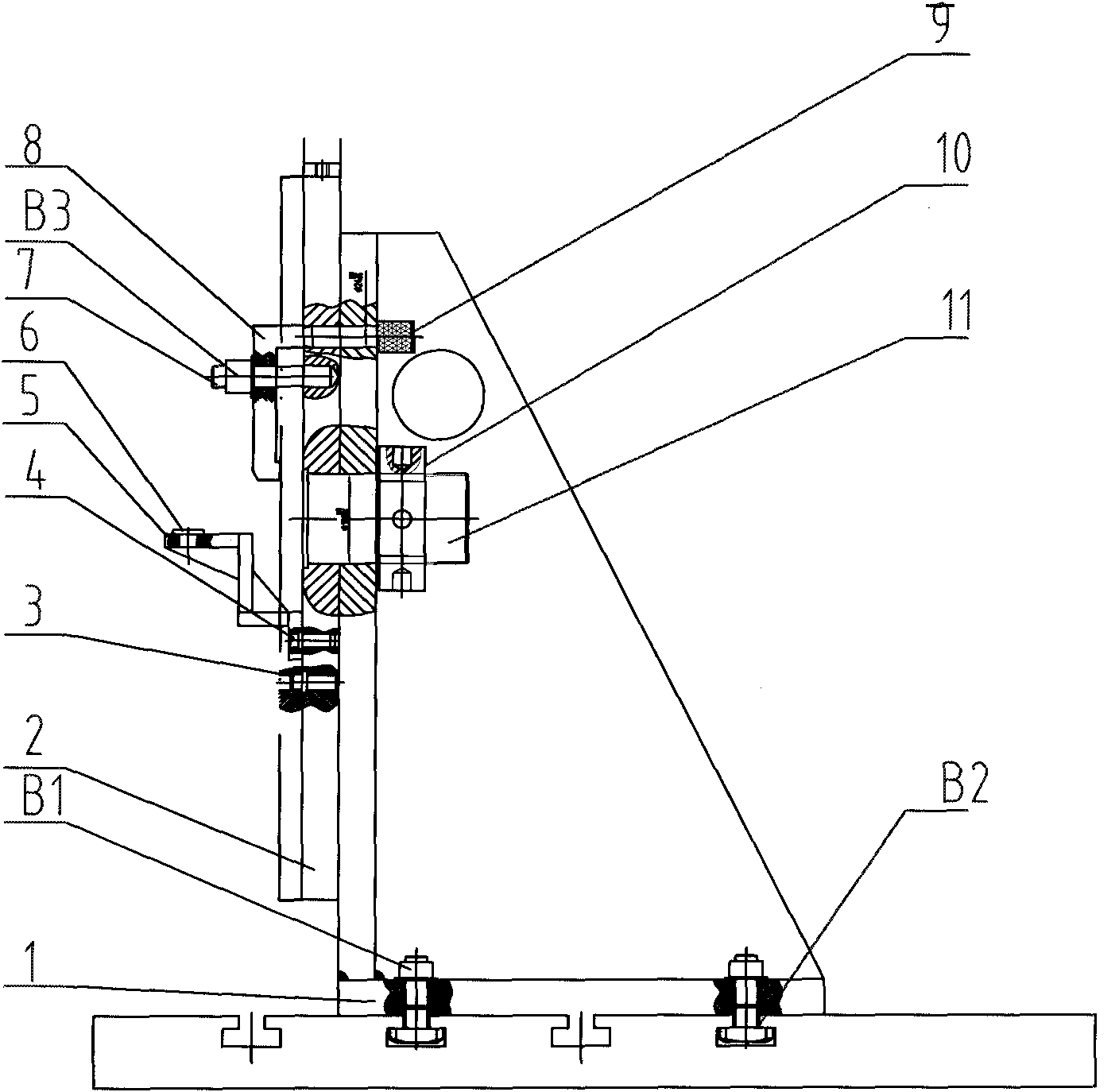 Combined fixture for cast crossbeams