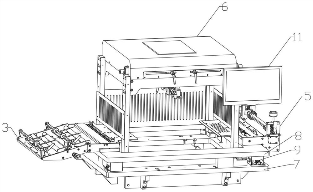 A ccd positioning correction die-cutting machine
