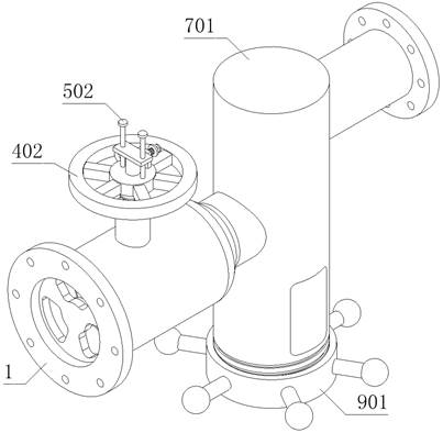 Flow limiting valve with cleaning function for industrial water room
