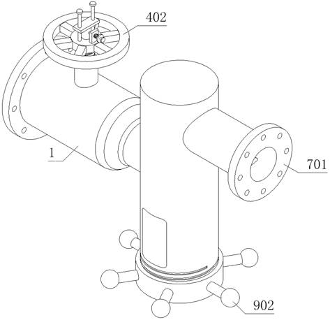 Flow limiting valve with cleaning function for industrial water room