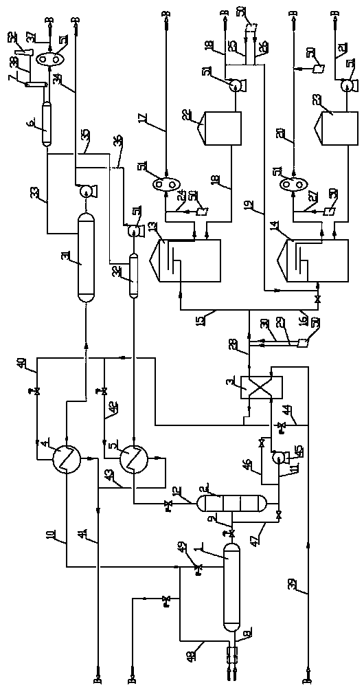 Two-section separation based SAGD produced fluid treatment method and device