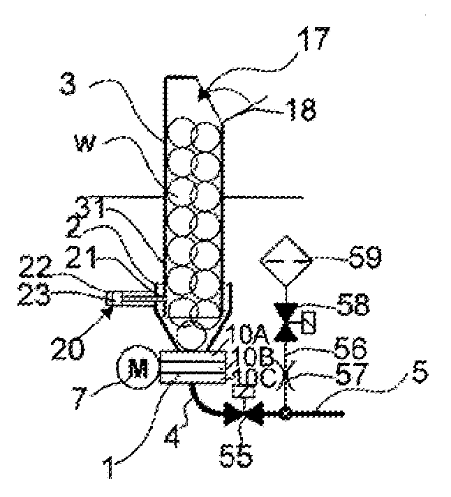 Method and apparatus for handling material in a pneumatic materials handling system