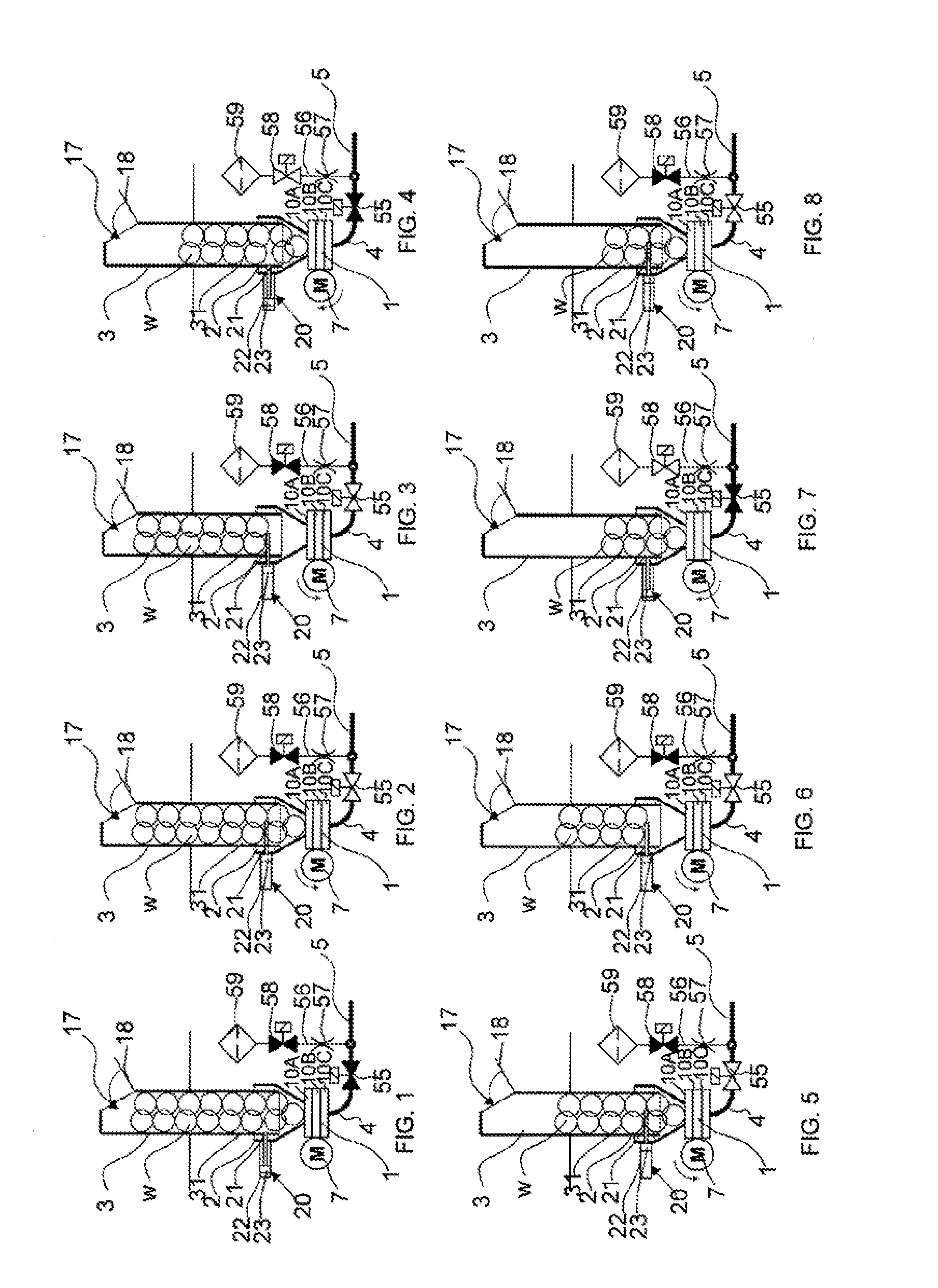 Method and apparatus for handling material in a pneumatic materials handling system