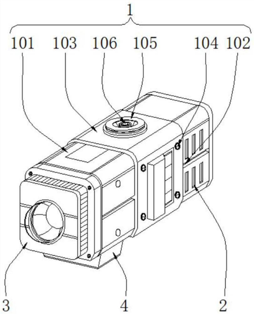 Monitoring equipment with smoke detection function for hazardous waste treatment workshop