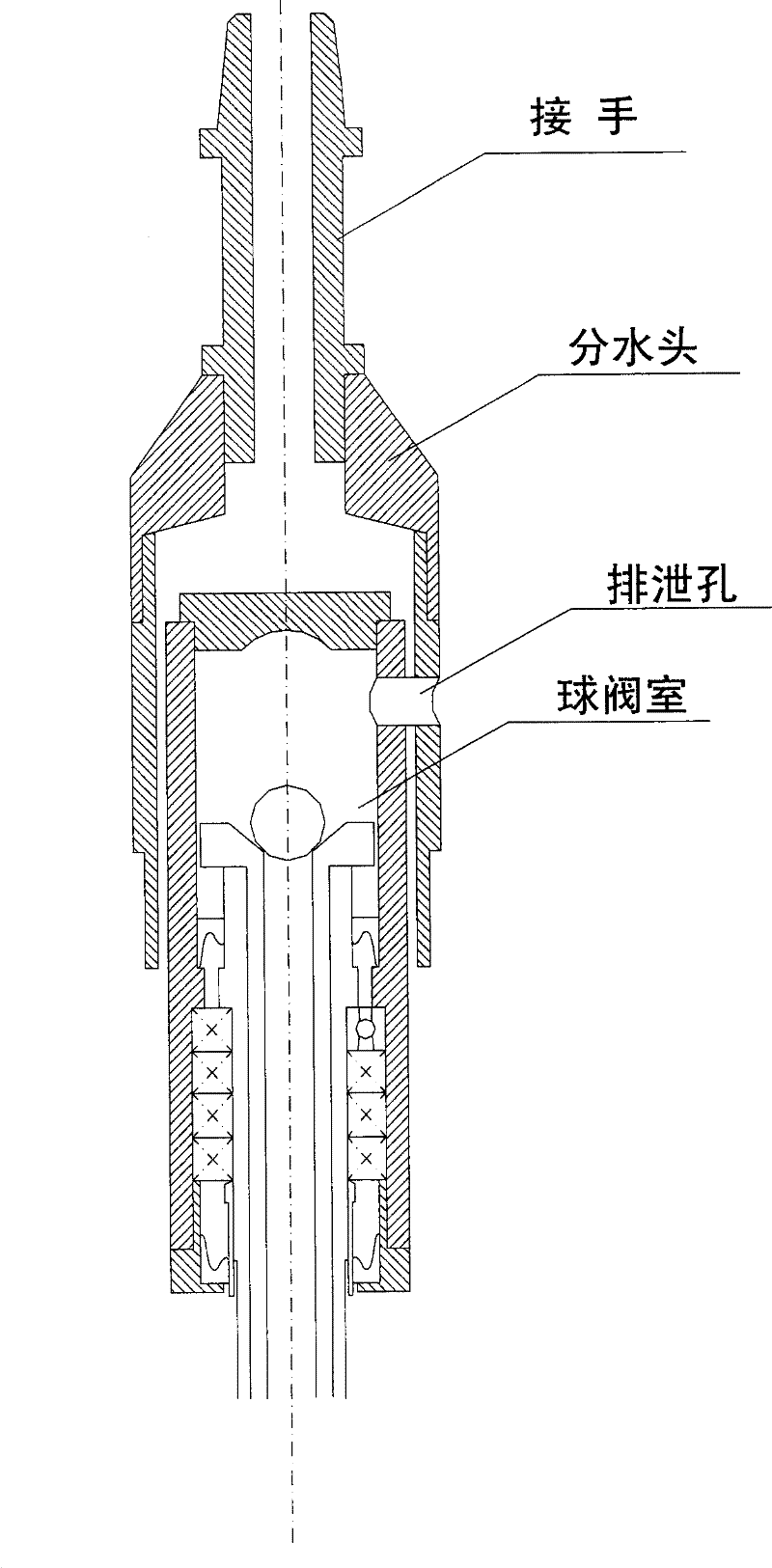 Double-tubes single-action valve type coring earth borrowing device