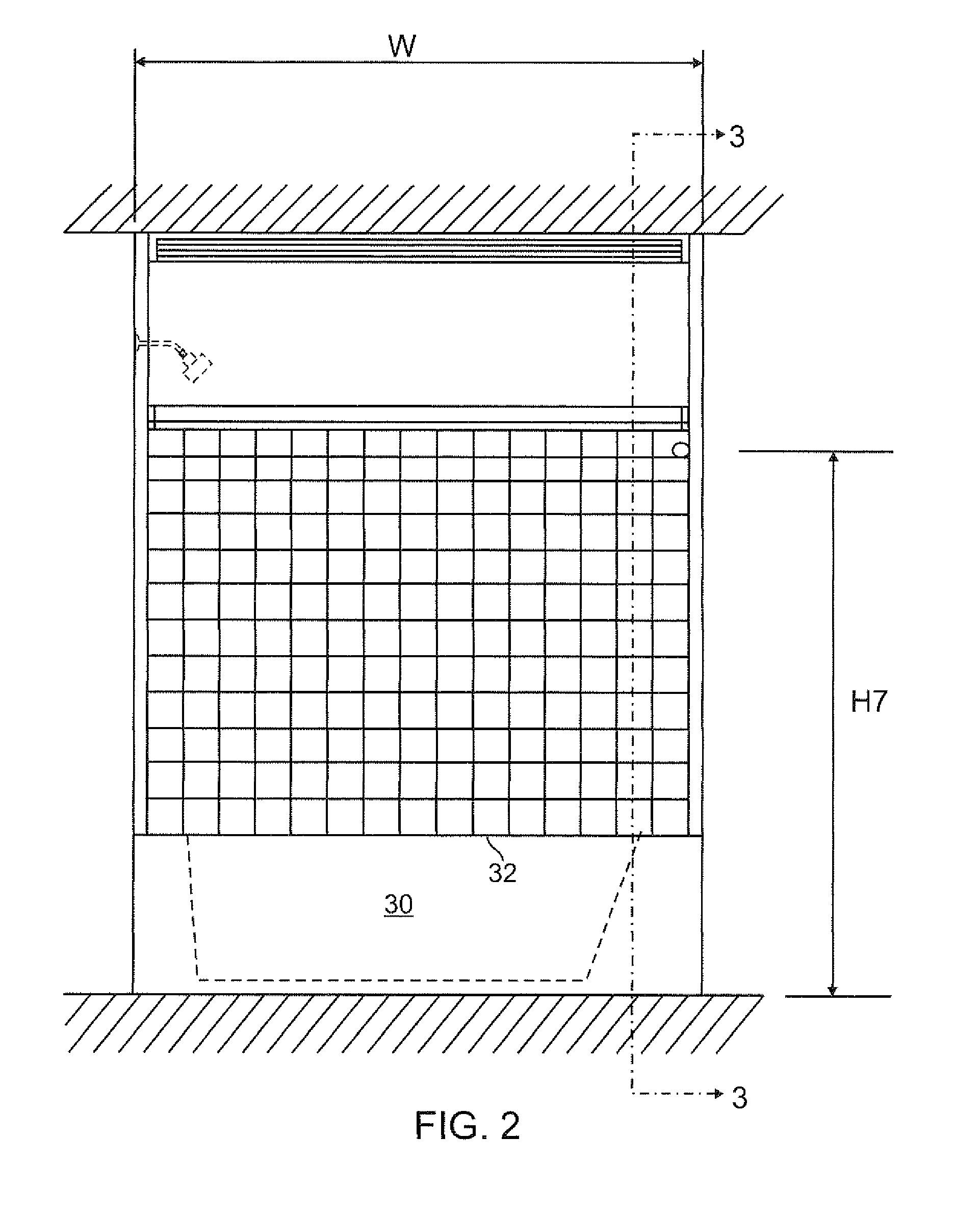 Vertically sliding enclosure containing three-slidable glass panel assemblies for bathtub/shower combinations