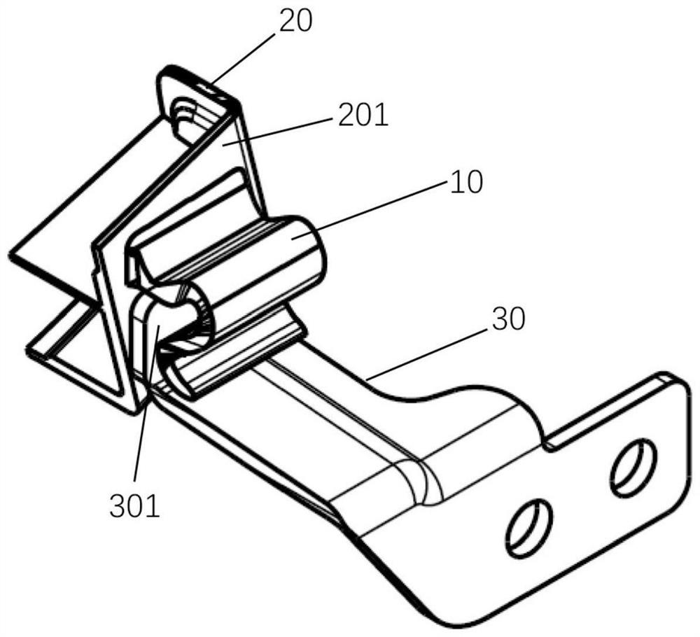Hook type connecting part and vehicle seat
