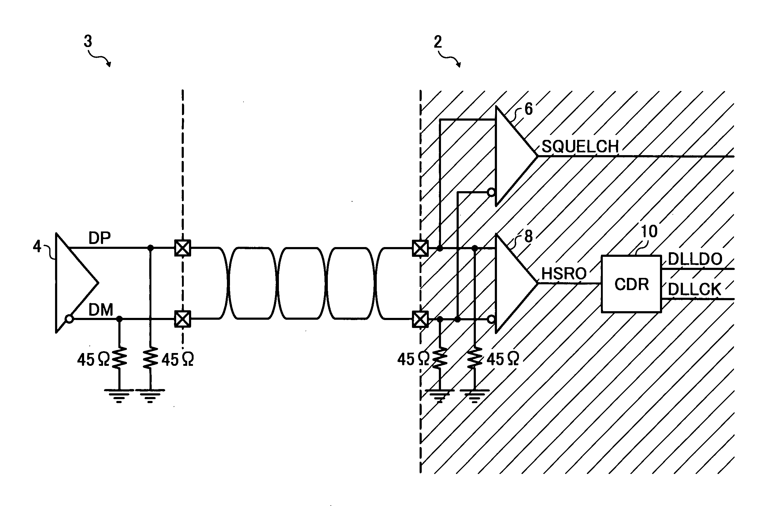 Circuit and method for differential signaling receiver