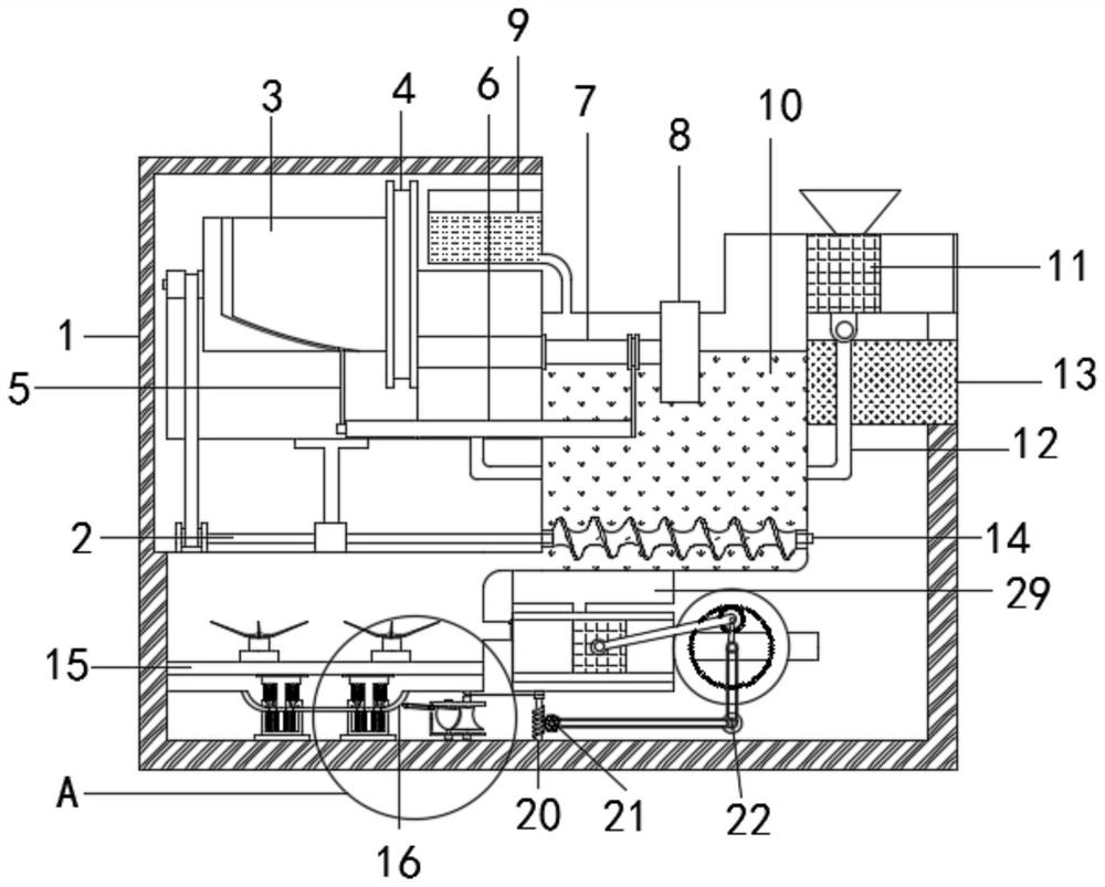 Energy-saving and environment-friendly biotechnology rural domestic garbage treatment device