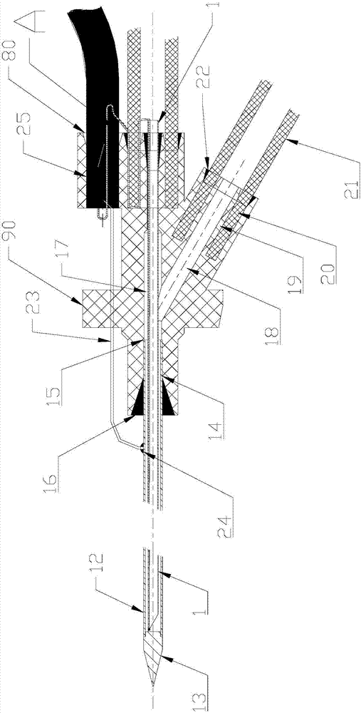 Ablation needle intercooling cycle device