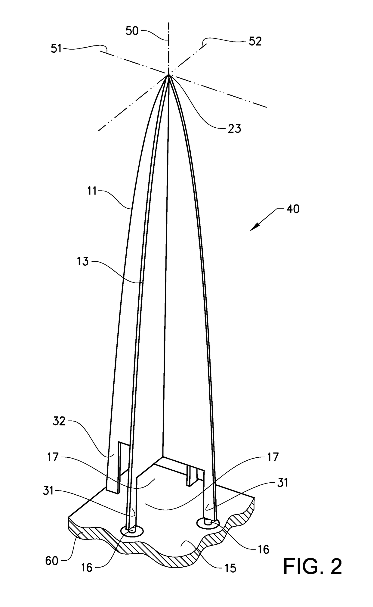 Surface mounted broadband element