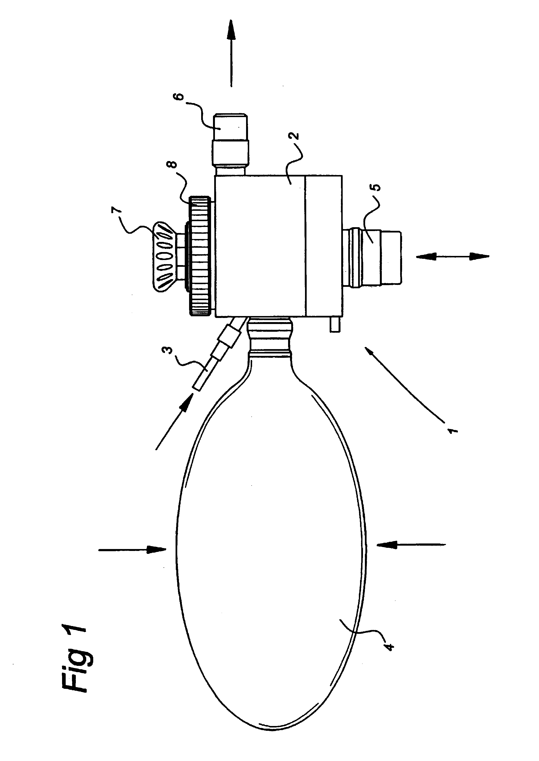 Apparatus for administering a gas to a person or an animal