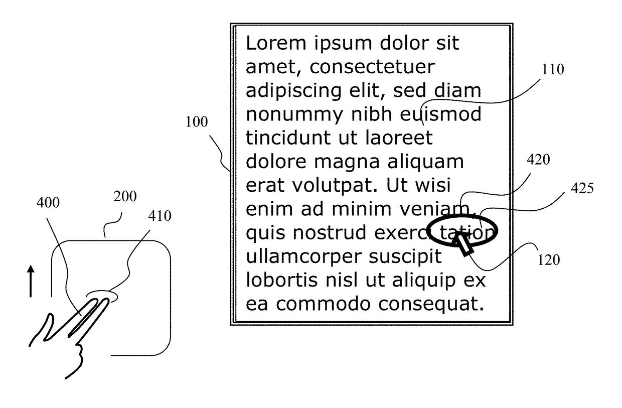 Visual cues for scrolling