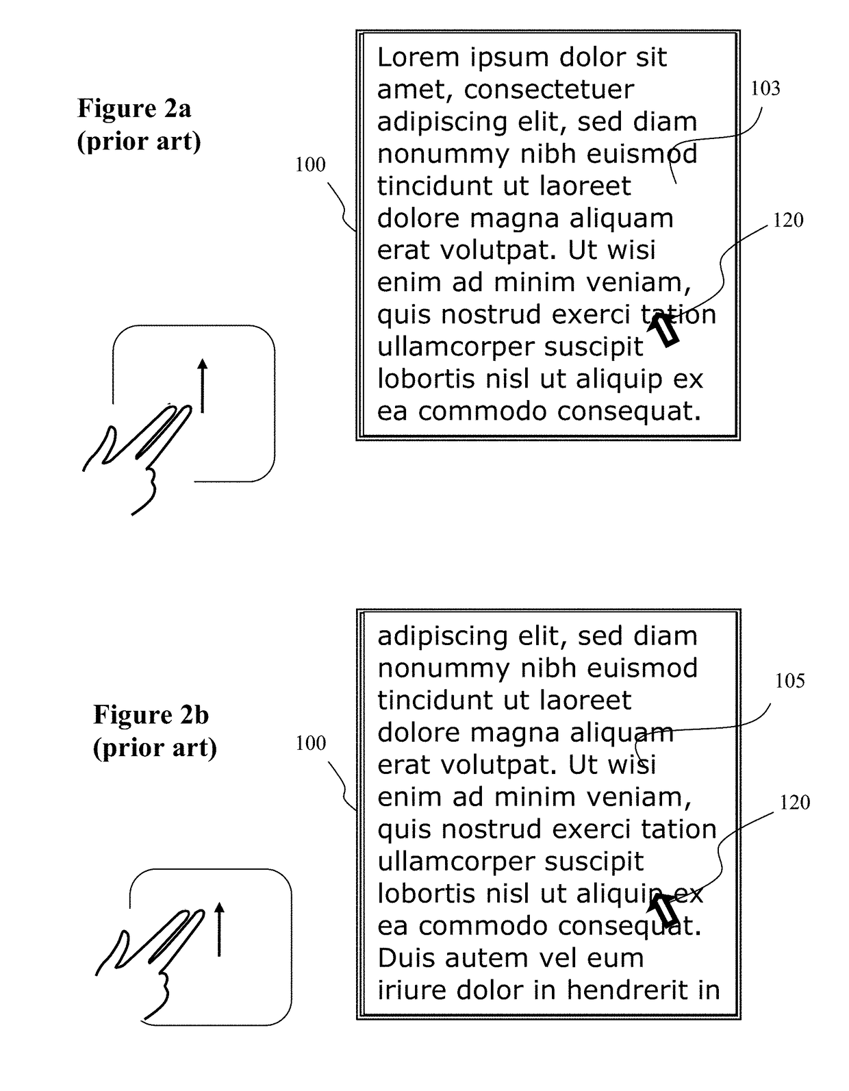 Visual cues for scrolling