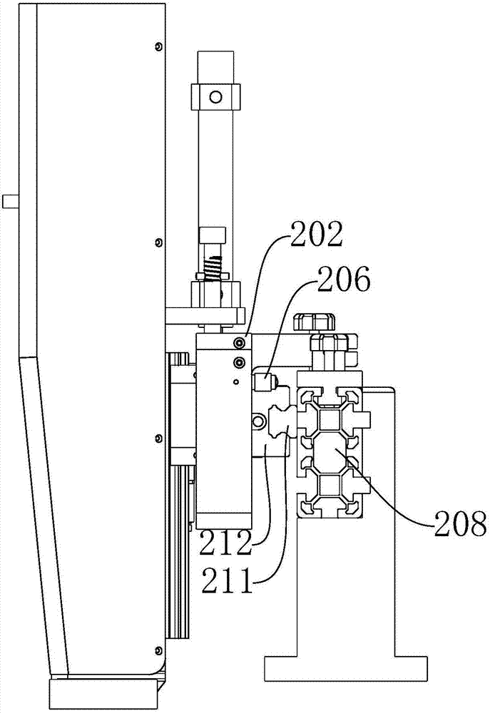 Jet printing mechanism nozzle adjusting device and adjusting system