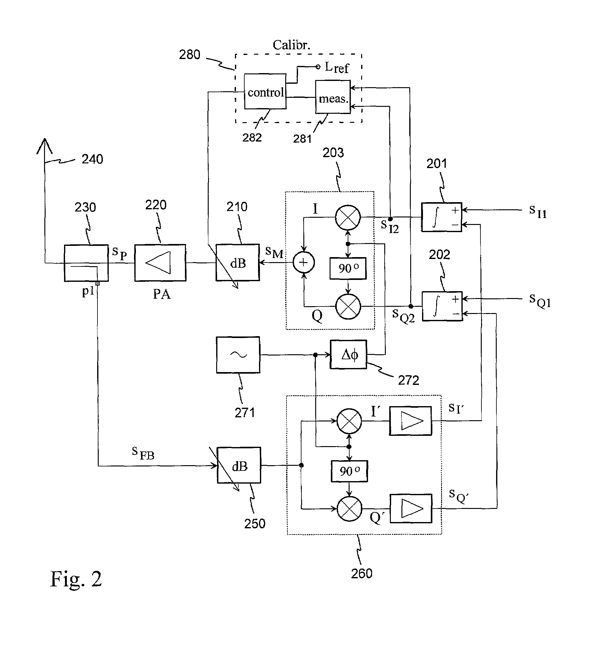 Method for reducing interference in transmitter and transmitter
