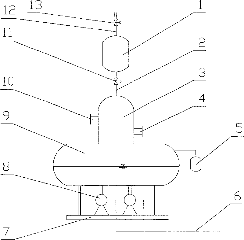 Low level, heating power deaerator