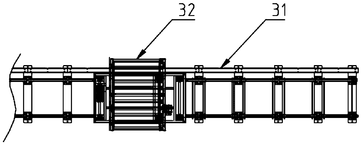 Intelligent spinning production line conveying device