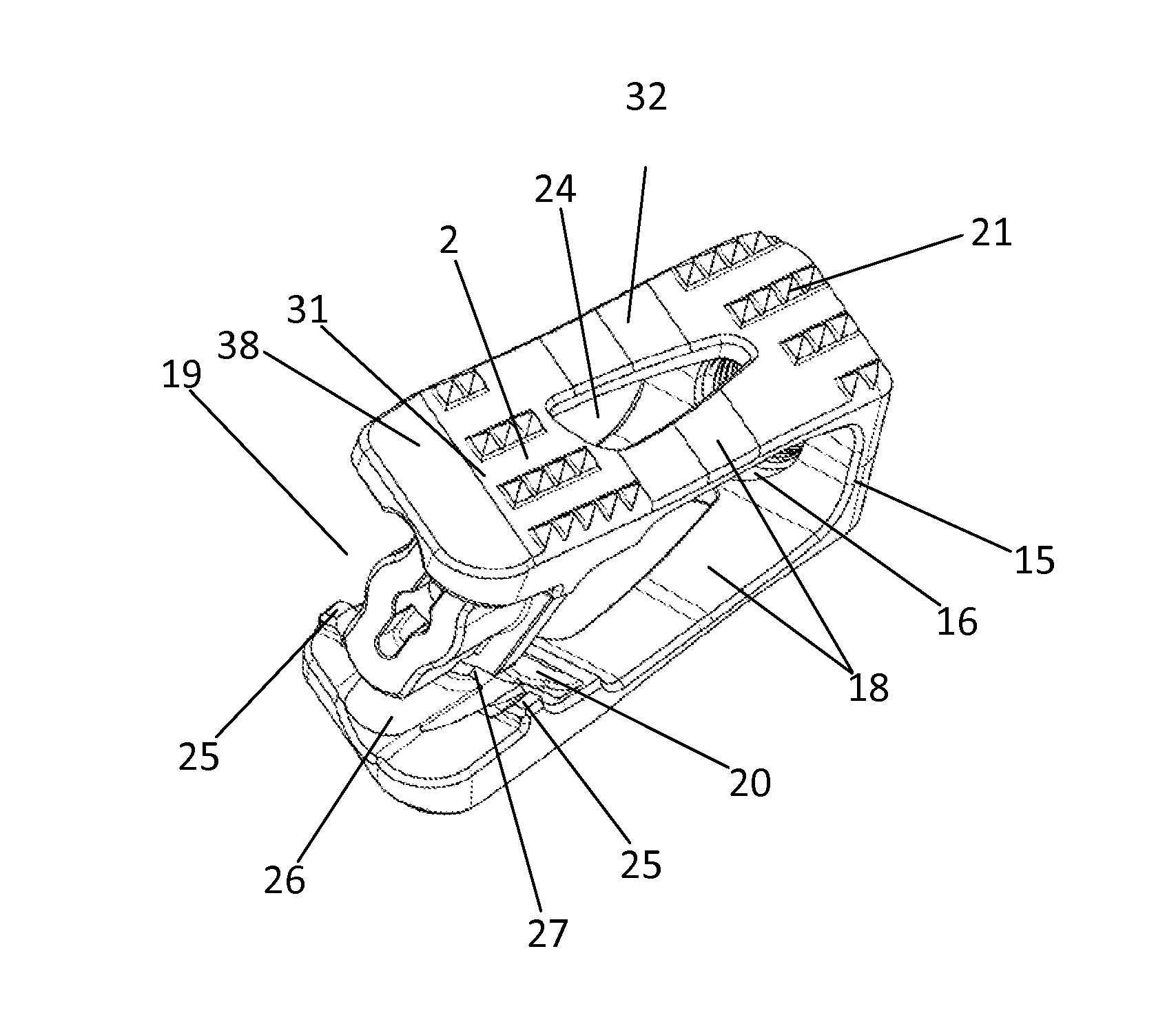 Expandable Cage for the Intercorporal Fusion of Lumbar Vertebrae