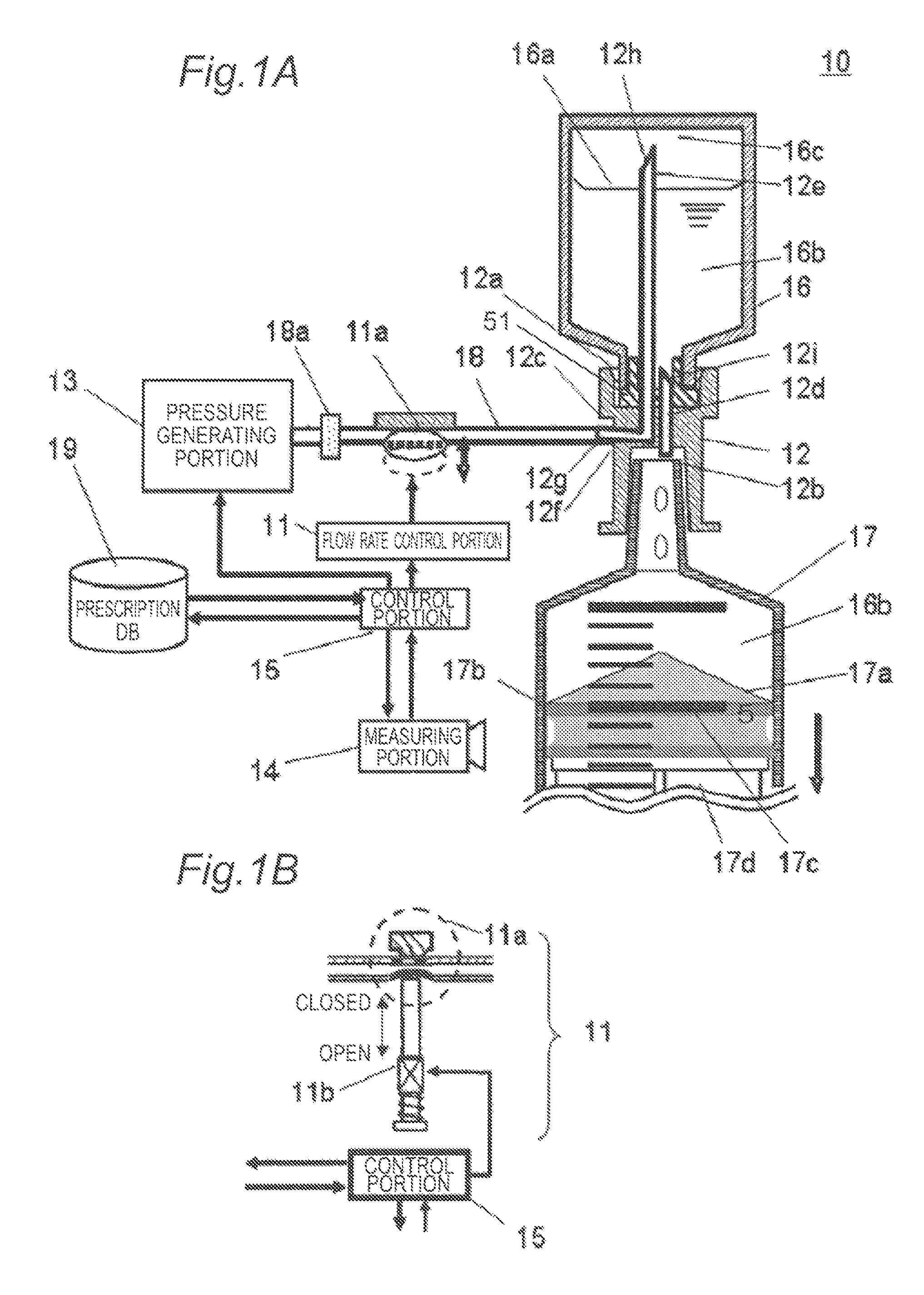 Medicinal solution injection device and medicinal solution injection method