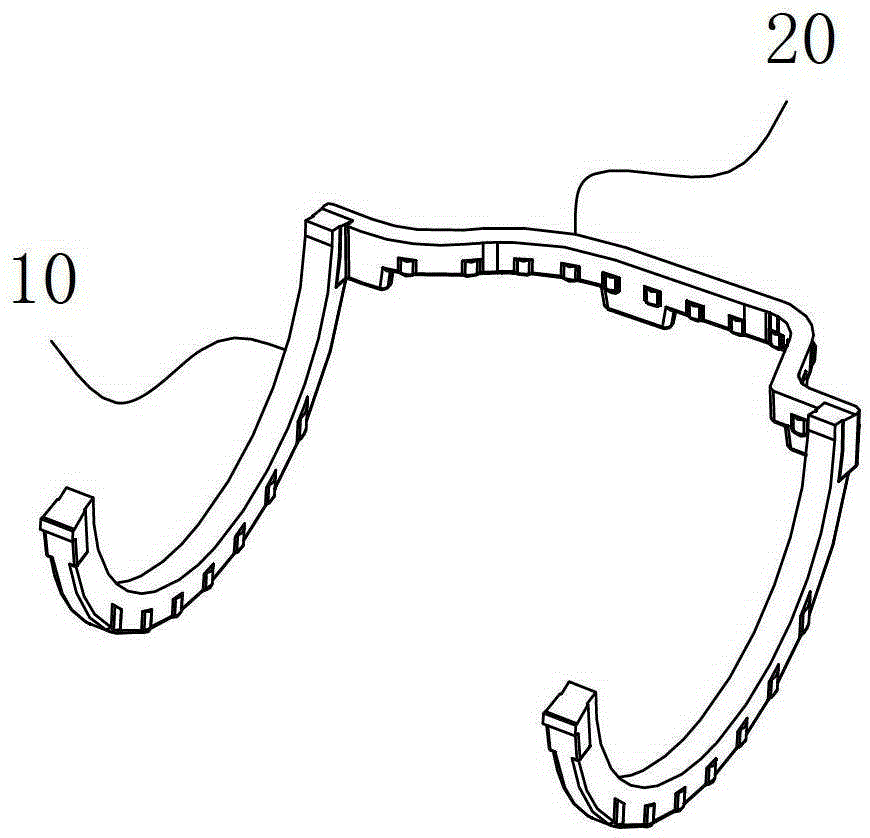 A kind of open-loop half joint gasket