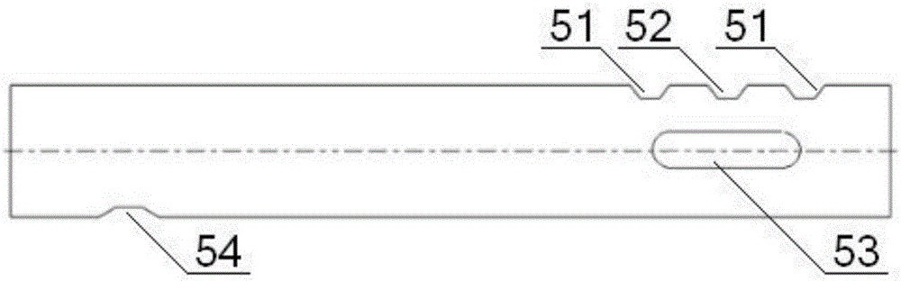 Coaxial type shifting fork structure