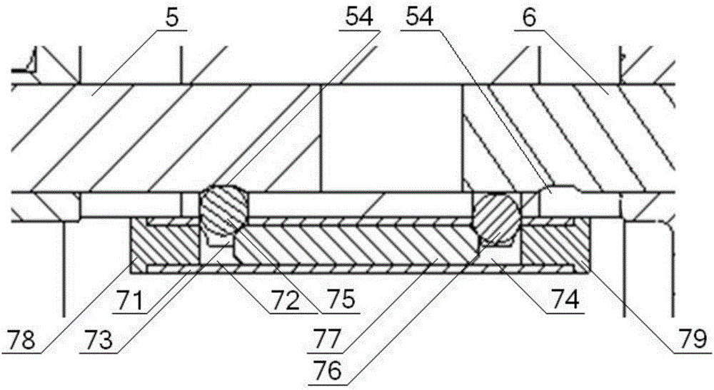 Coaxial type shifting fork structure