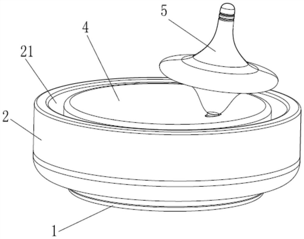 Gyro rotating aroma diffuser seat