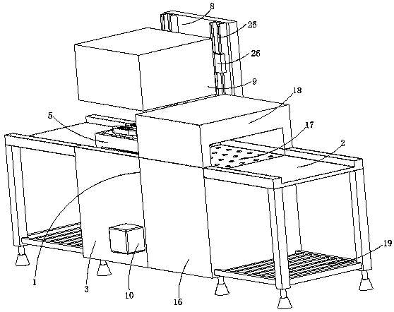 Intelligent chemical equipment washing device