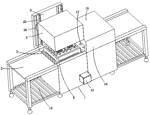 Intelligent chemical equipment washing device