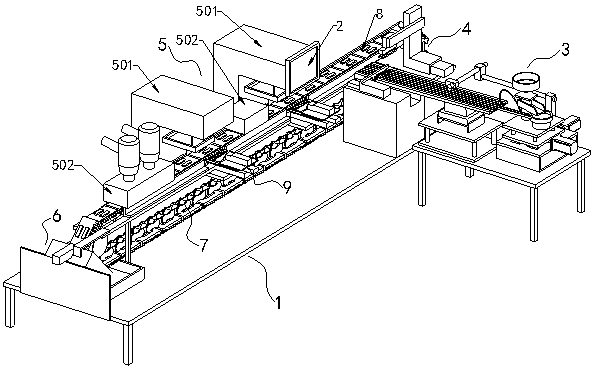 Chain type automatic transfer printing device