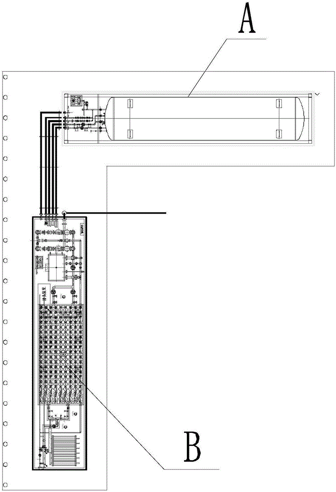 Modular and standardized small LNG gasifying station and design method thereof