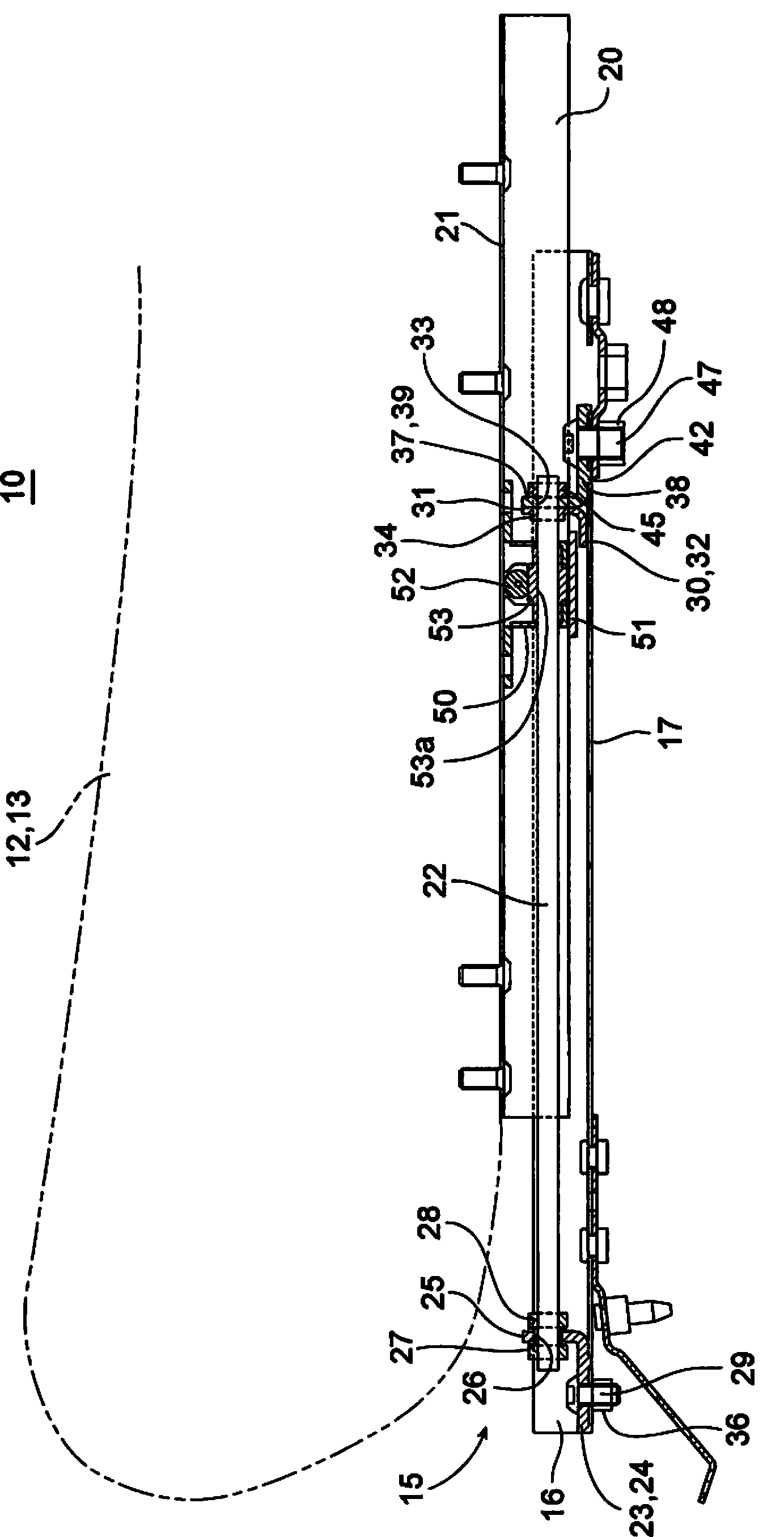 Power slide device for vehicle seat