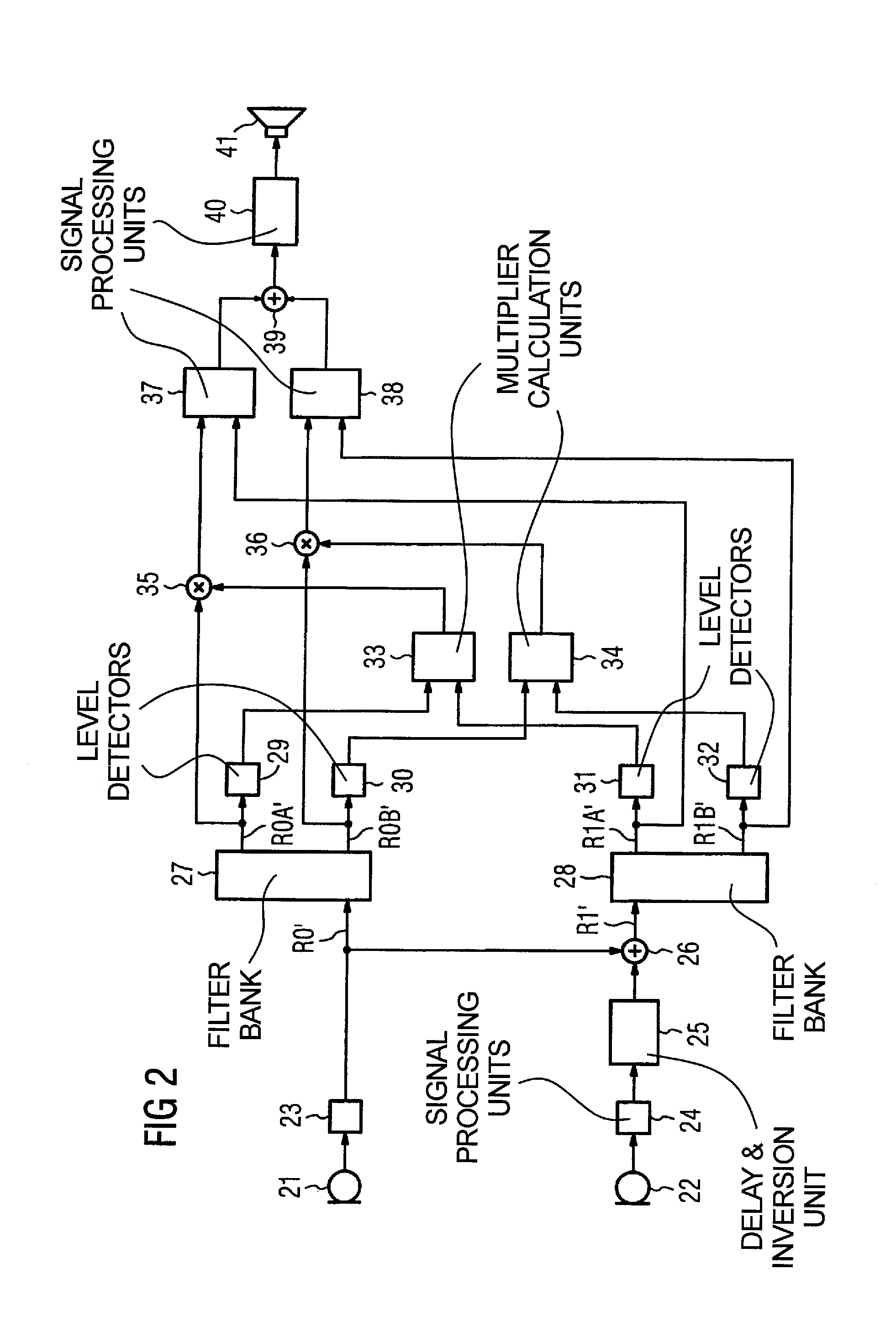Hearing aid and operating method with switching among different directional characteristics