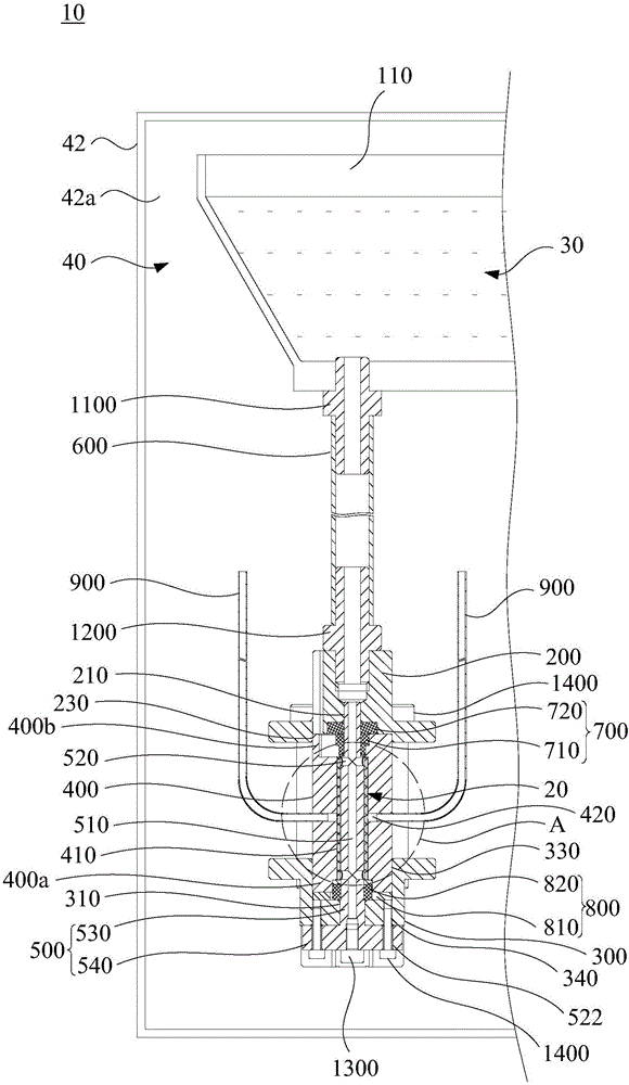 Glue pouring method and device