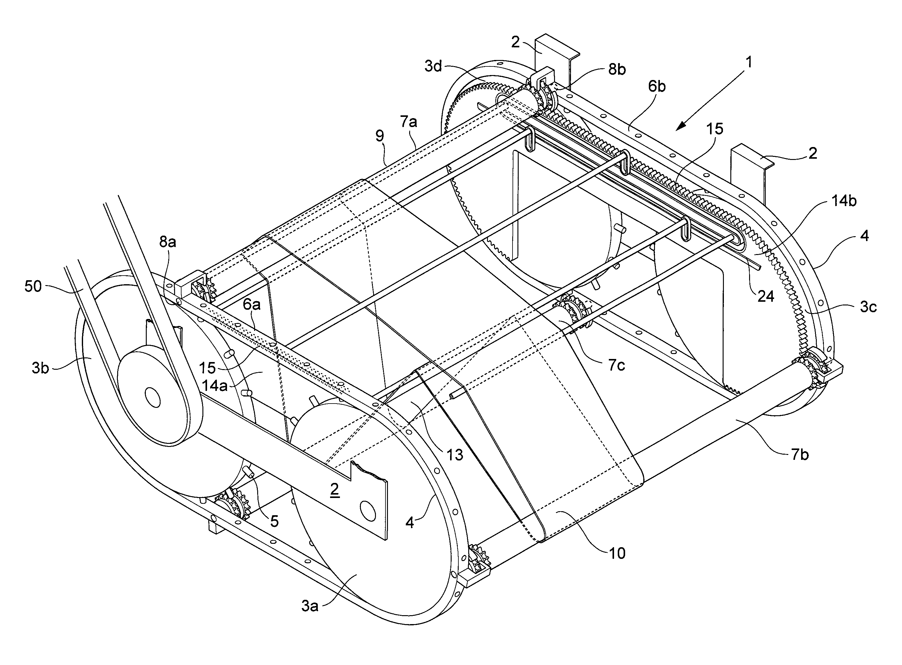Device for boat propulsion or energy production