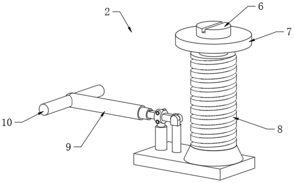 Supporting device for machine maintenance