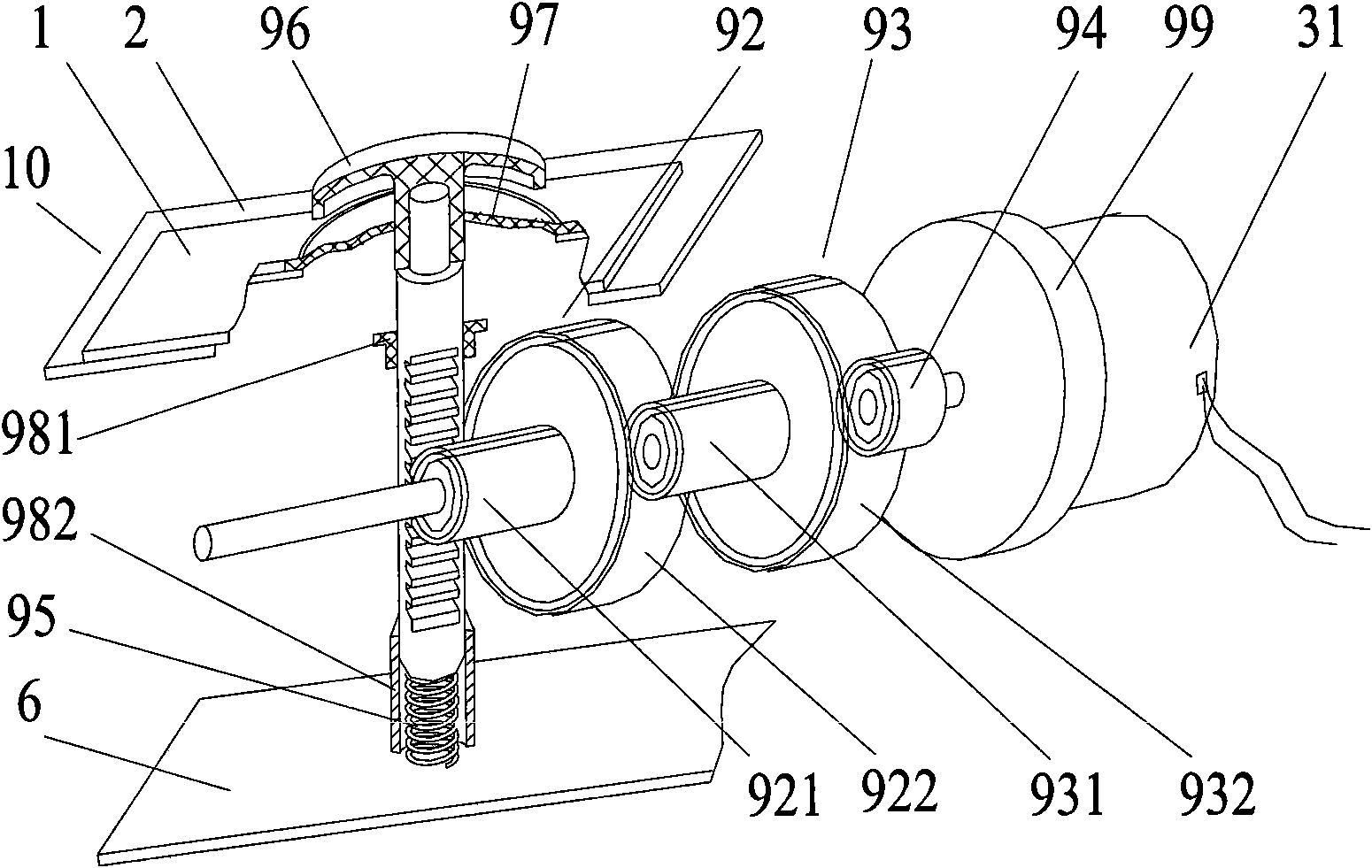 Electronic scale with self-powered function
